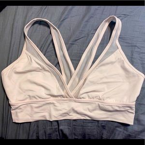 Aerie Chill Play Move sports bra in light pink